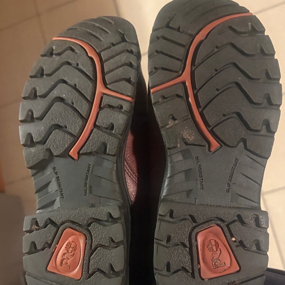 Timberland Dark Brown Leather Work Boots size 6 - Picture 6 of 6